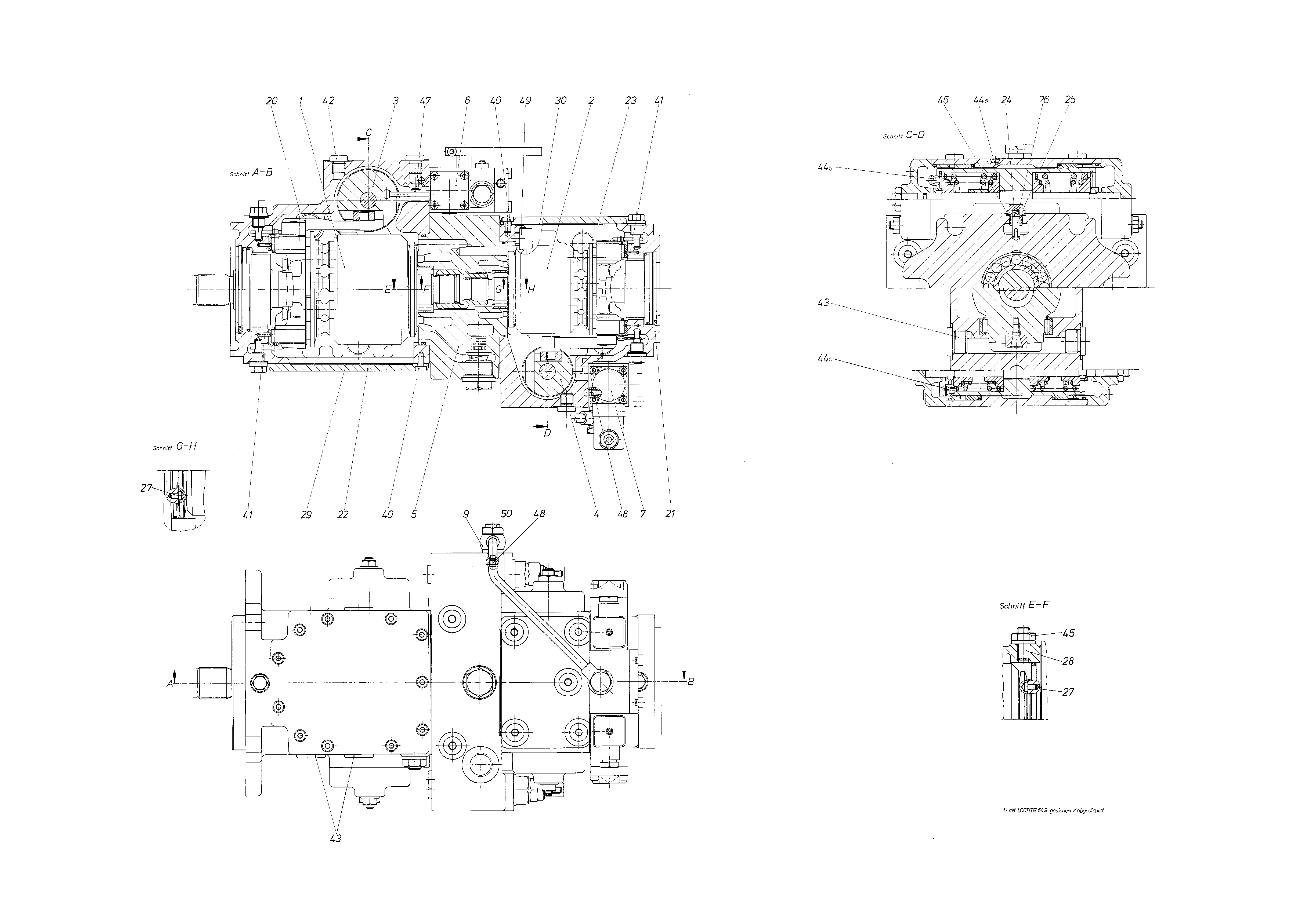 A4VG56HW1+A4VG28EZ11 — Zeichnung