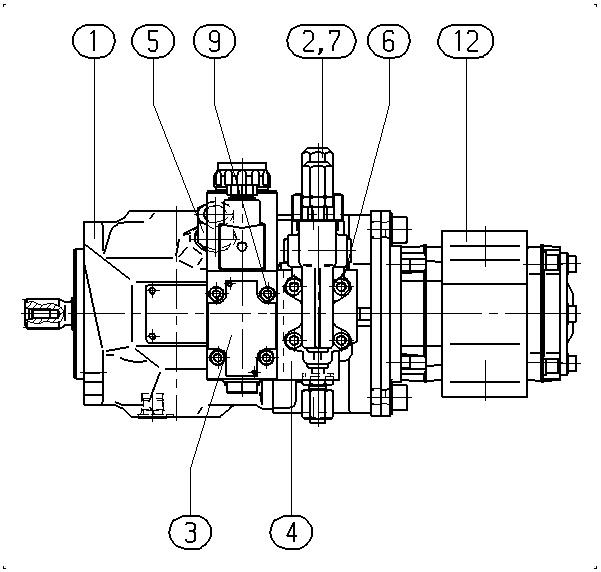 AE A10VSO 18 DR /31R-PSC12O60 -S1404 — Zeichnung