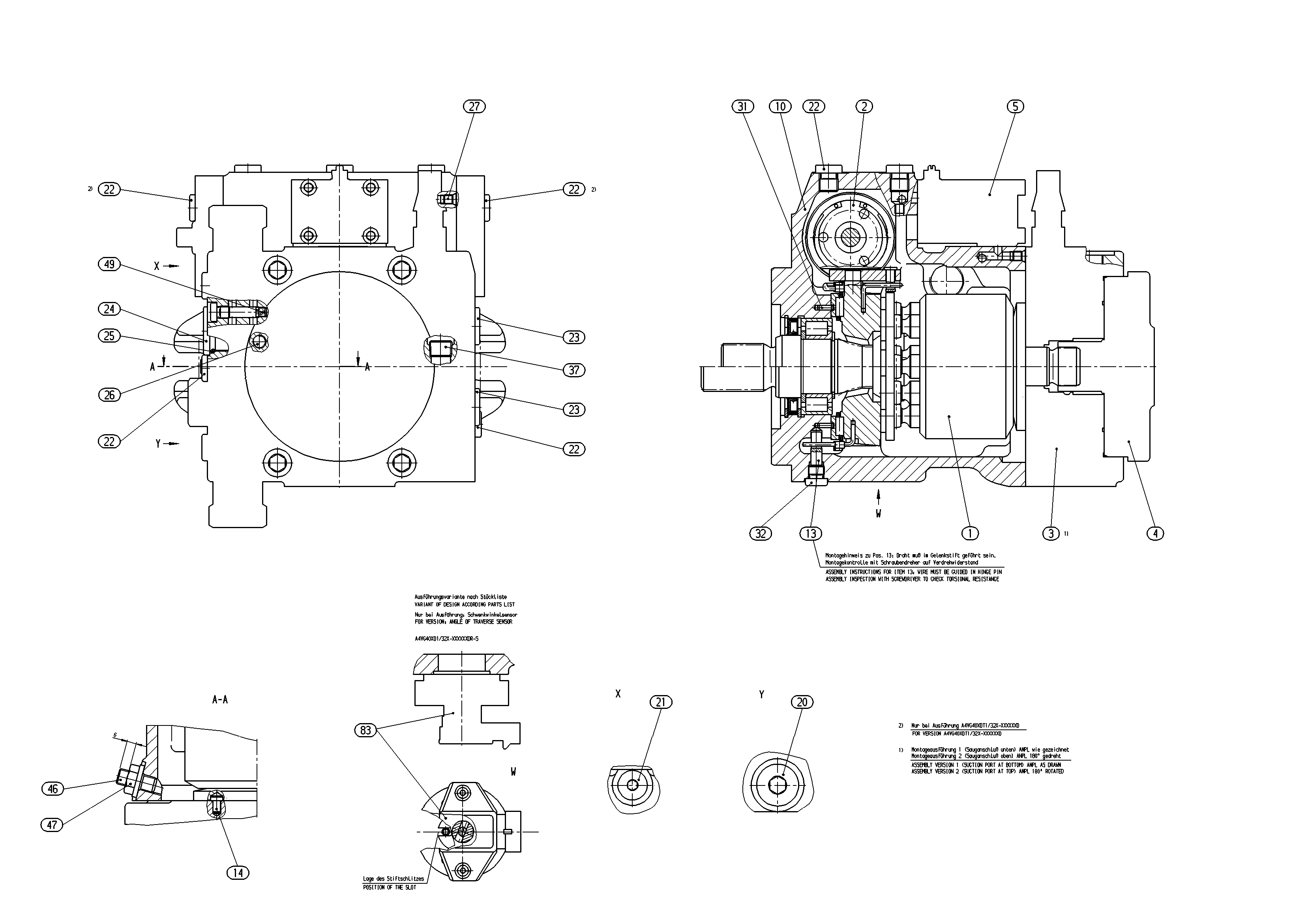 AXIAL-PISTON PUMP — Zeichnung