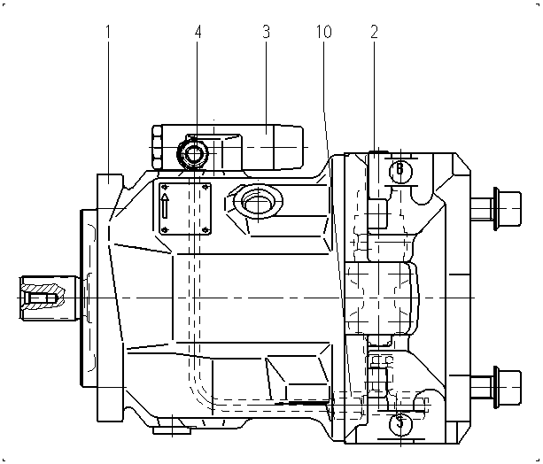 A A10V O 71 FHD /31L-PSC62K07 -SO525 — Zeichnung