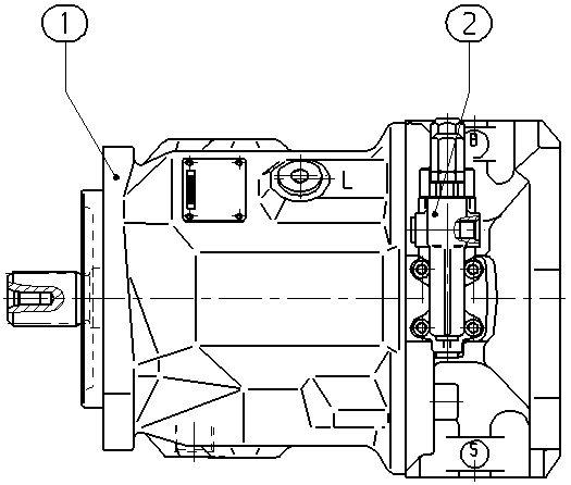 AL A10V O 71 DFR1/31R-PSC92K68 -S1322 — Zeichnung
