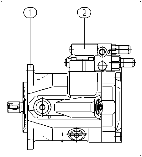 ALA10VO45DFR1/52L-PUC11N00-S1352 — Zeichnung