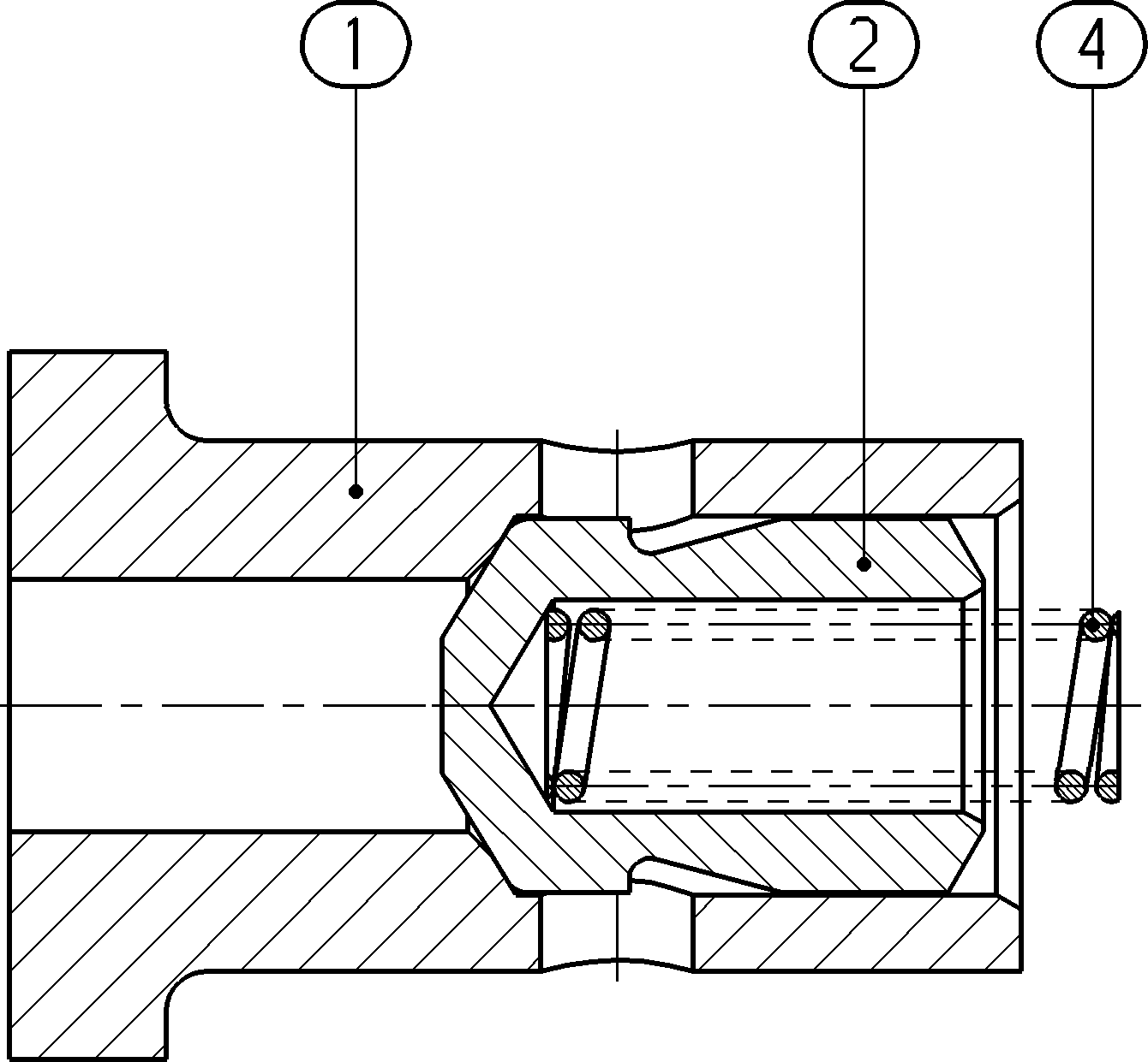 HY-CHECK VALVE — Zeichnung