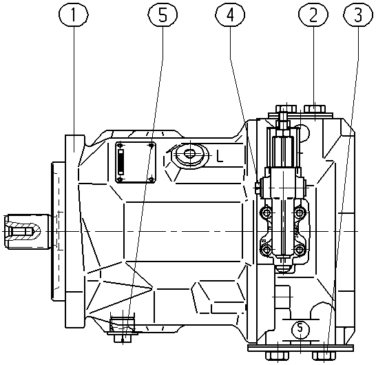AXIAL-PISTON PUMP — Zeichnung