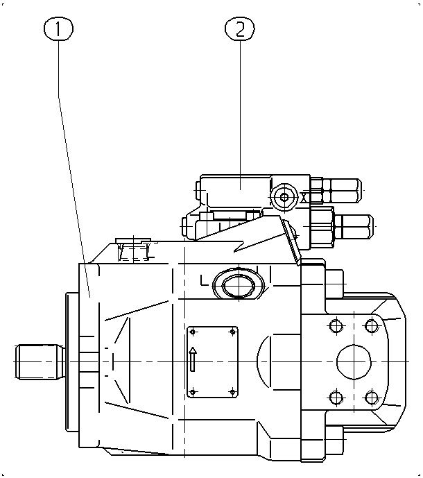 A A10V O 60 DFR1/52L-PUC12N00 — Zeichnung