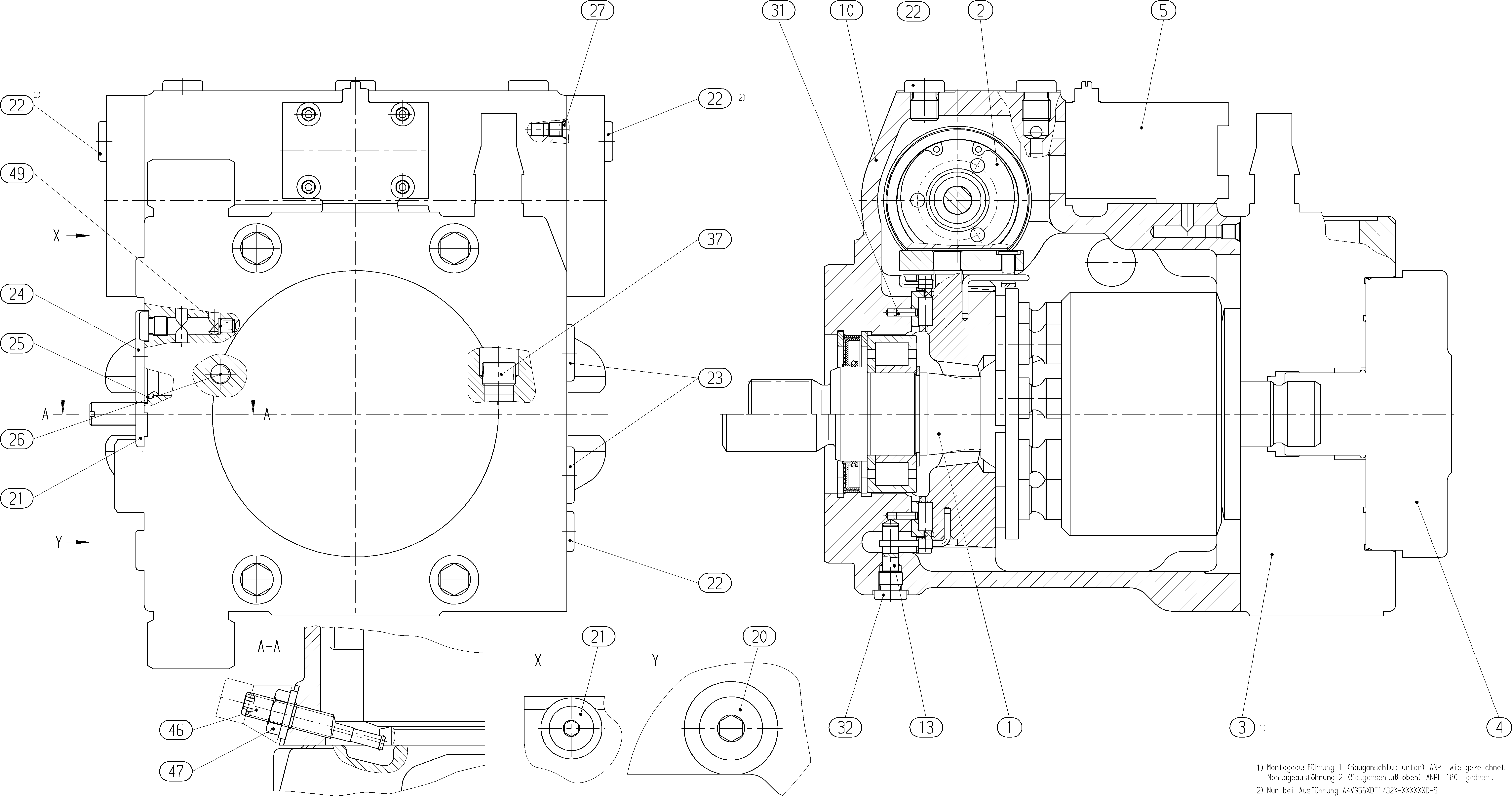 AXIAL-PISTON PUMP — Zeichnung