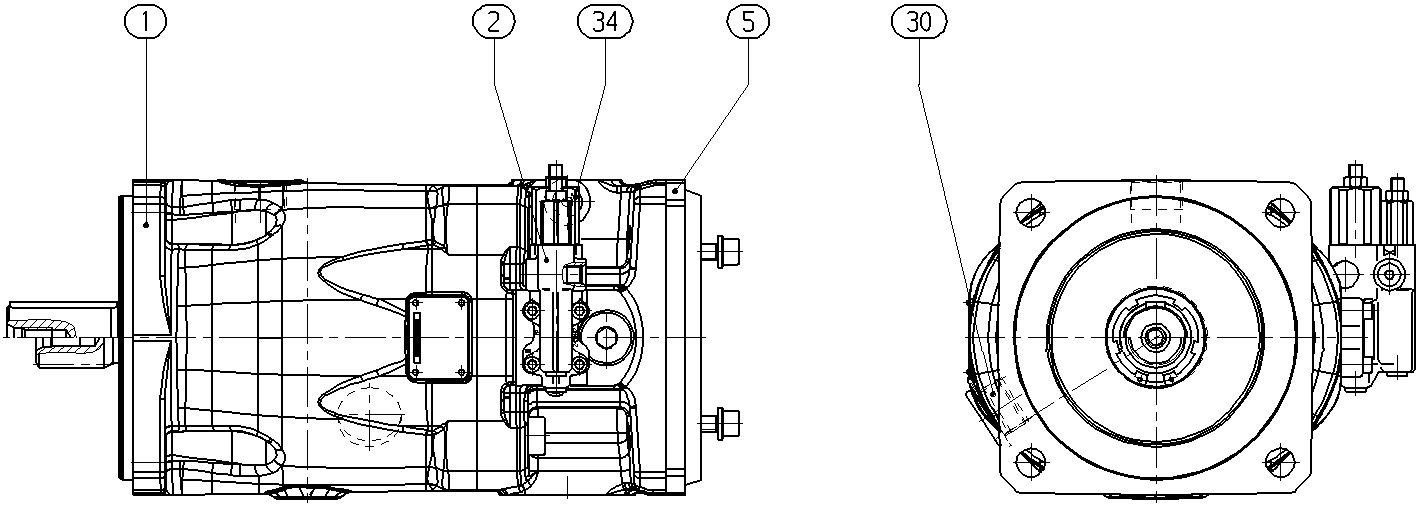 A A10VSO 45DRS/32R-VPB32UB2 -S1440 — Zeichnung