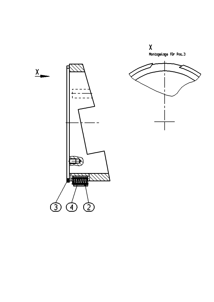 CRADLE STOP — Zeichnung