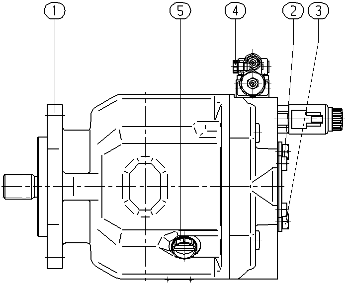 APA10VO110EK2DS/32L-VUC11N00P-S2468 — Zeichnung
