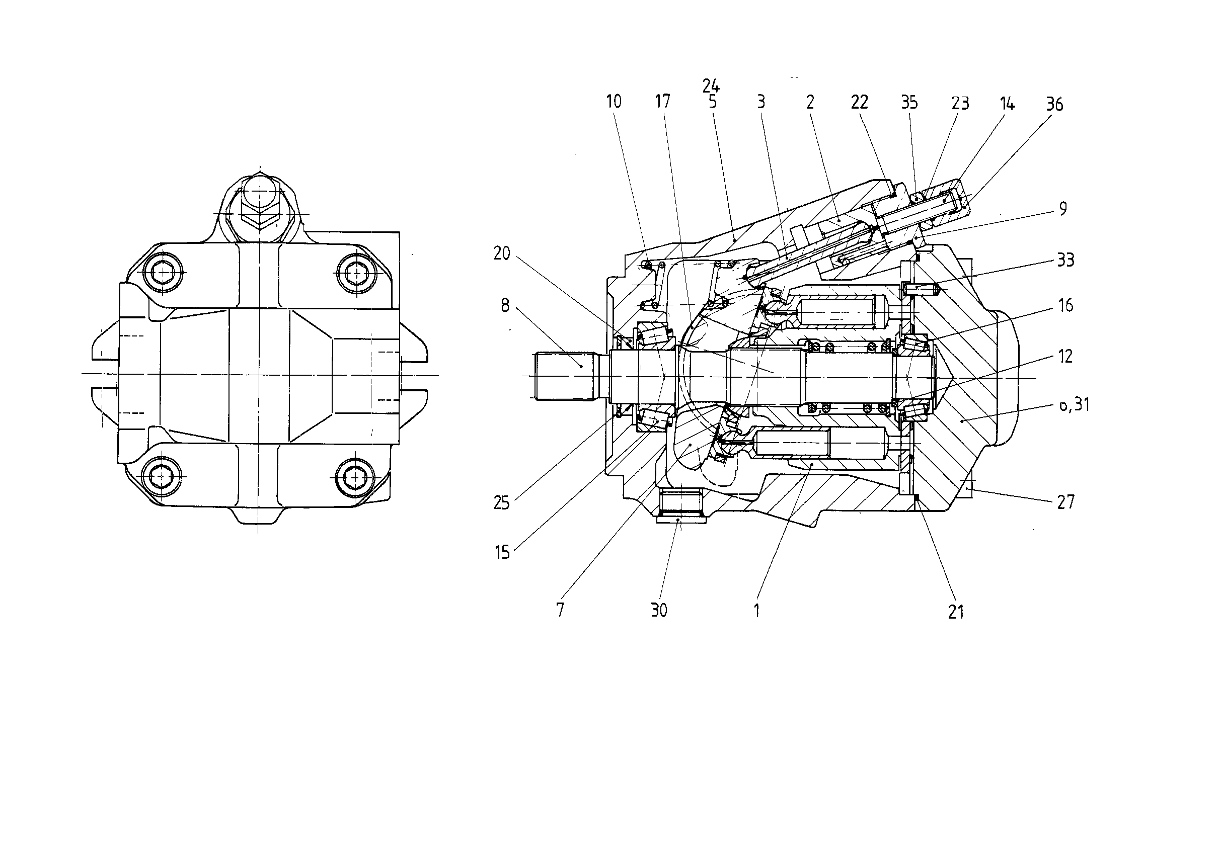 GHAA10V O 45 OV /50R-PSC12N00 — Zeichnung