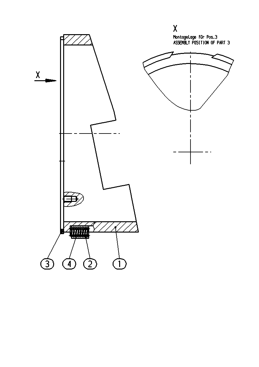 CRADLE STOP — Zeichnung
