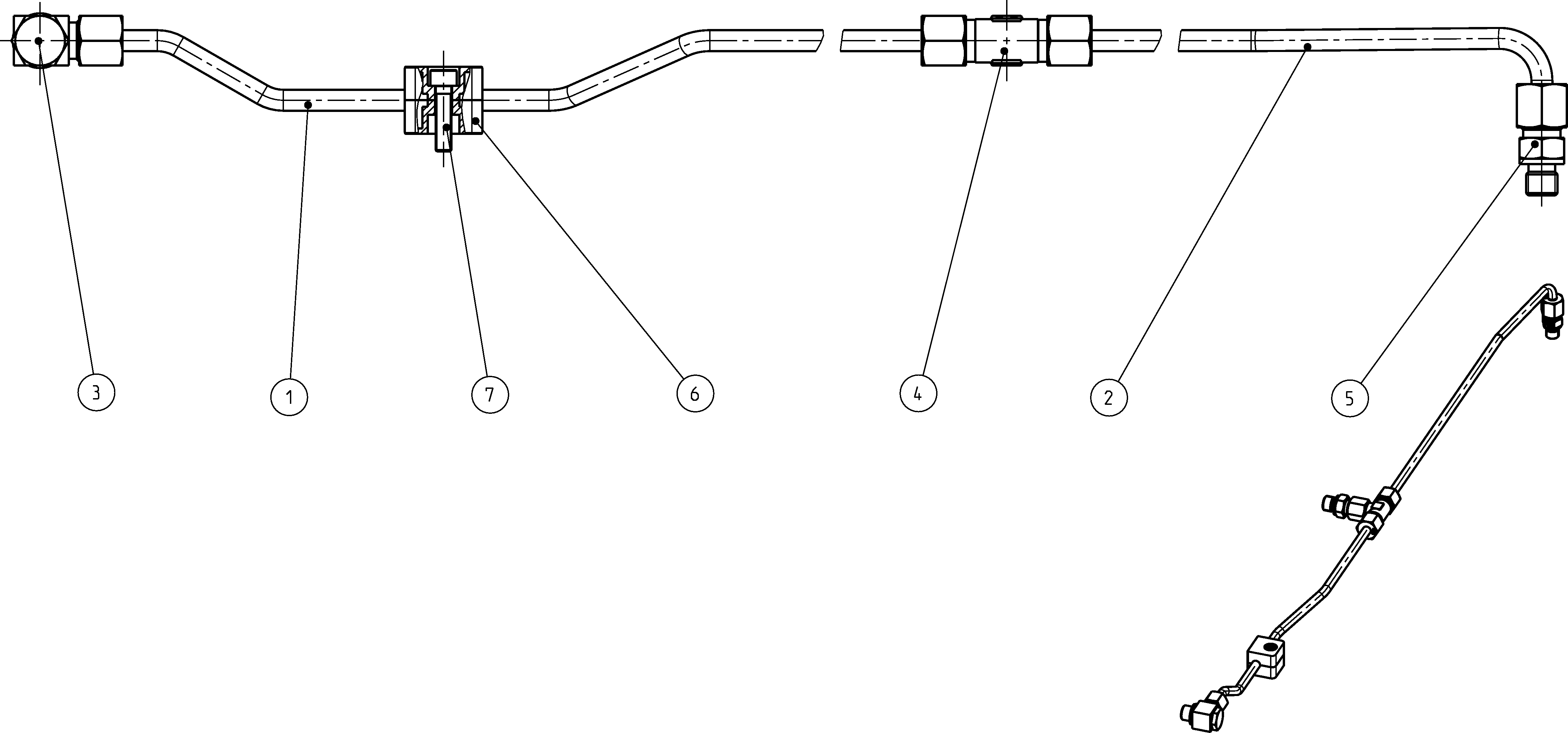HYDRAULIC LINE — Zeichnung