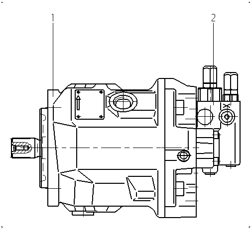 A A10V O 45 DRG /31L-VUC61N00 — Zeichnung