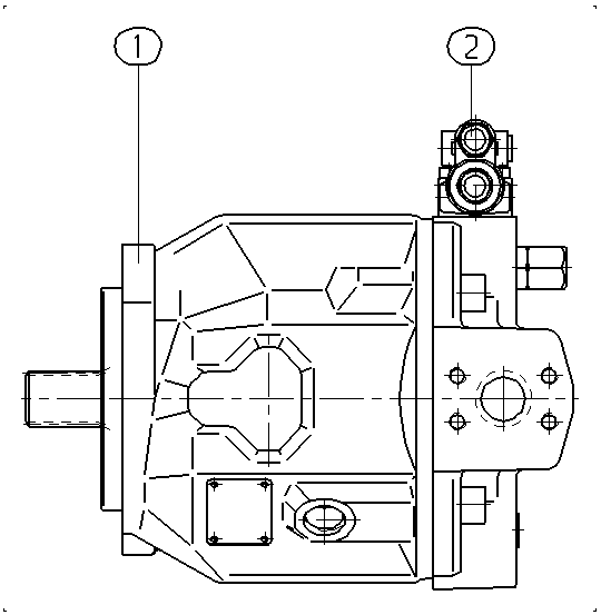 A AA10VSO 71 DFR /31L-PSC92N00 — Zeichnung