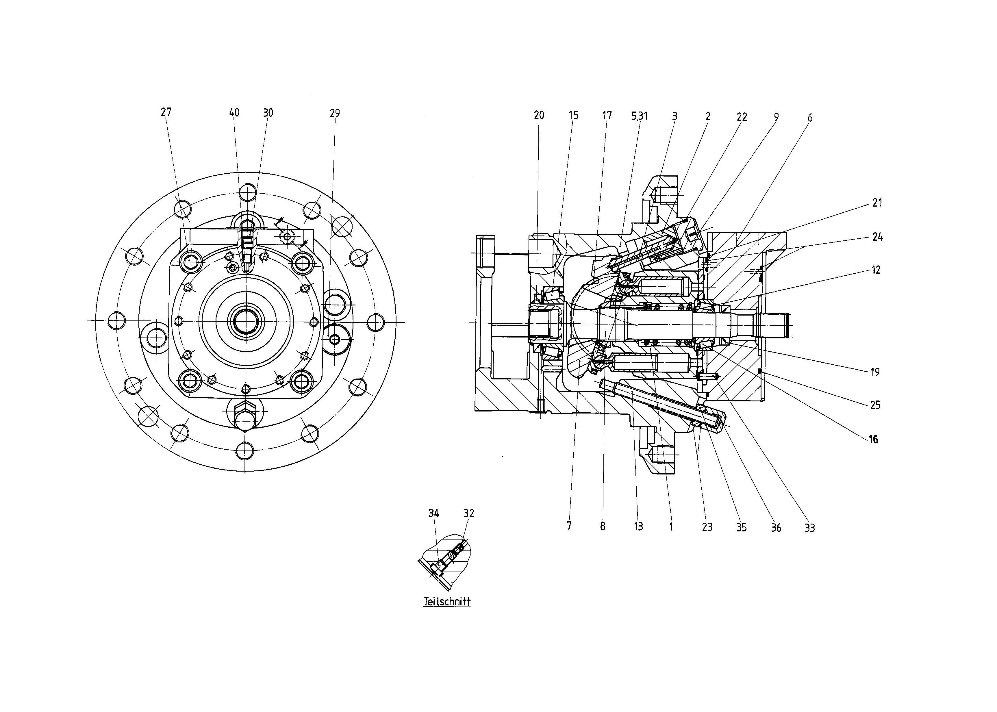 G A10V T 45 OV /50W1-PNN68B01 GFT8 — Zeichnung