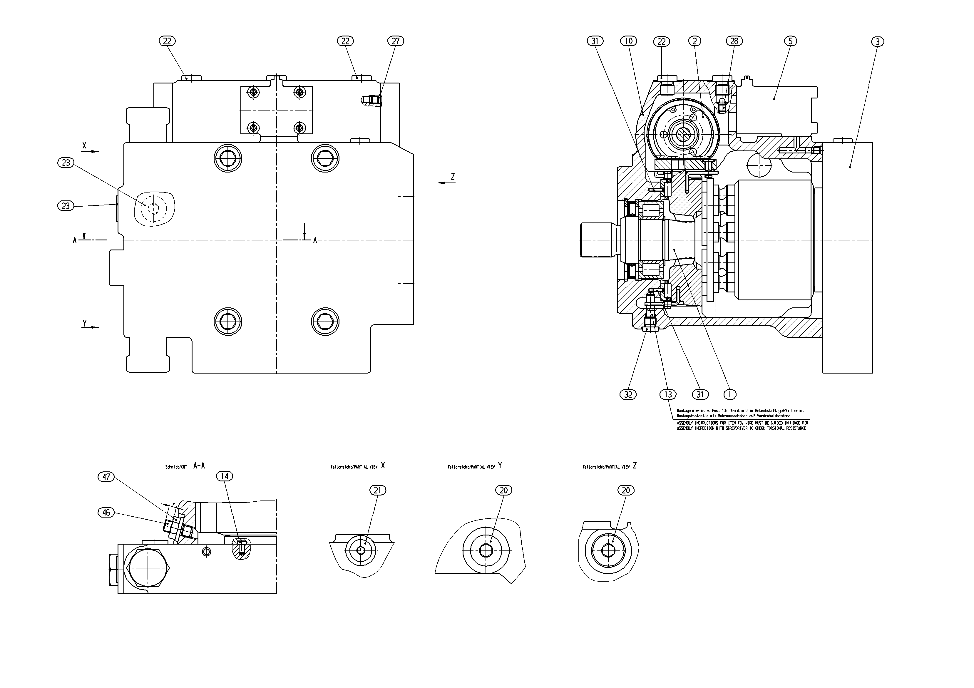 AA4VG56EP2M1/32R-NXCXXN003EP-S — Zeichnung
