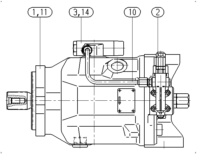AXIAL-PISTON PUMP — Zeichnung