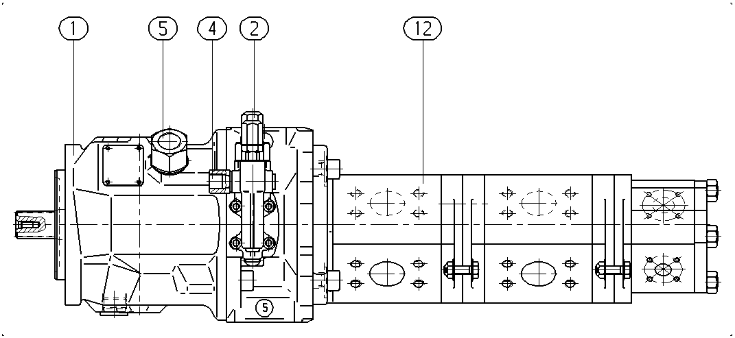 A A10V O 45 DRG /31R-PRC12H00 — Zeichnung