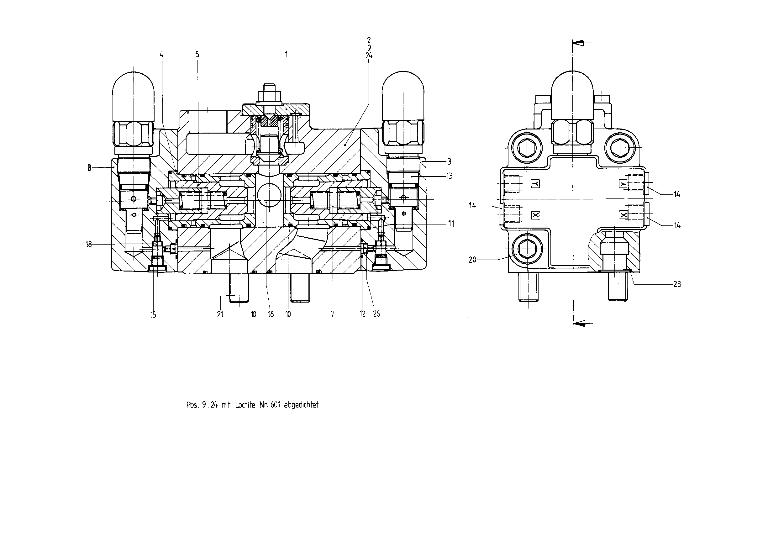 VALVE BLOCK — Zeichnung