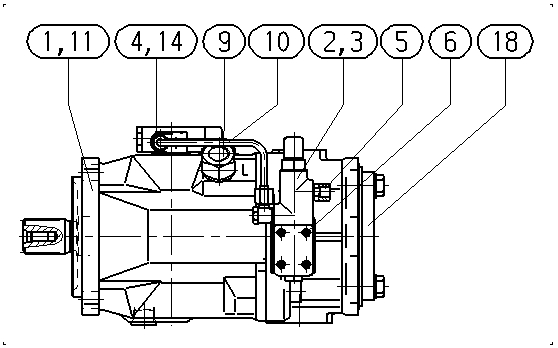 A A10V O140 DFLR/31R-VSD12K17 — Zeichnung