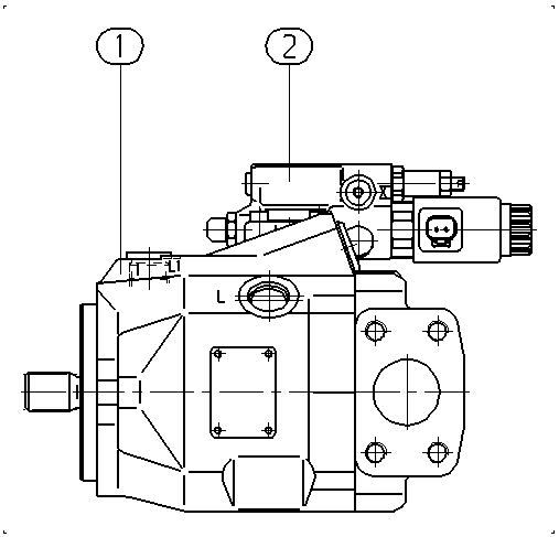 A A10V O 45ED 72/52R-VUC12N00T — Zeichnung