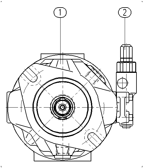 A A10VSO 45 DR1 /31R-PPA12N00 -SO275 — Zeichnung