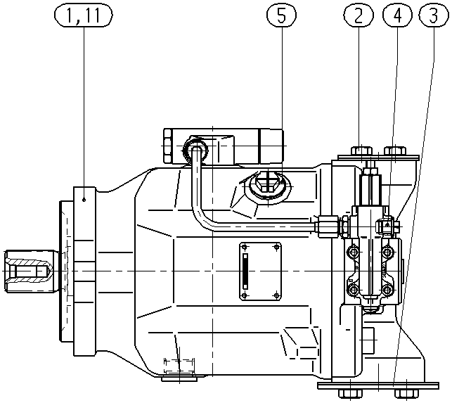 AL A10V O 71 DFLR/31R-VSC42N00 -S2725 — Zeichnung