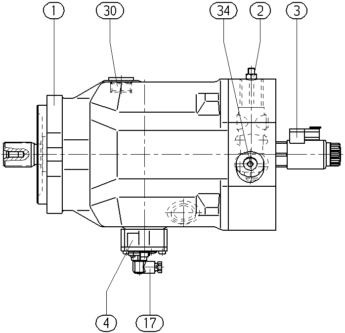 AXIAL-PISTON PUMP — Zeichnung