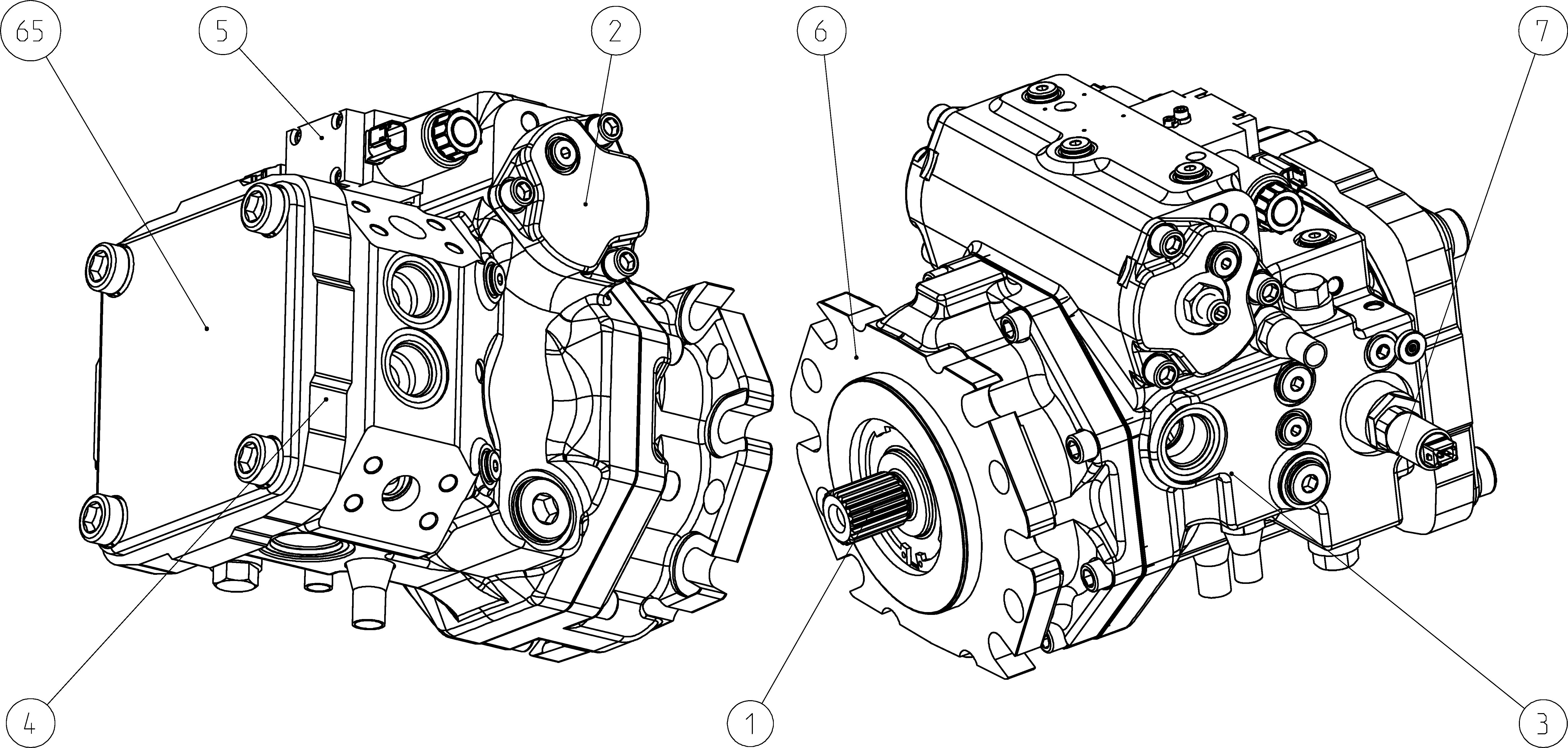 A4VG110EP2DP0TX/40MLND6V81FD4V8BD00-S — Zeichnung