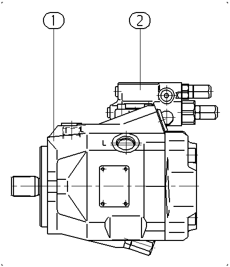 A A10V O 45 DFR1/52R-VKC11N00 -S1008 — Zeichnung