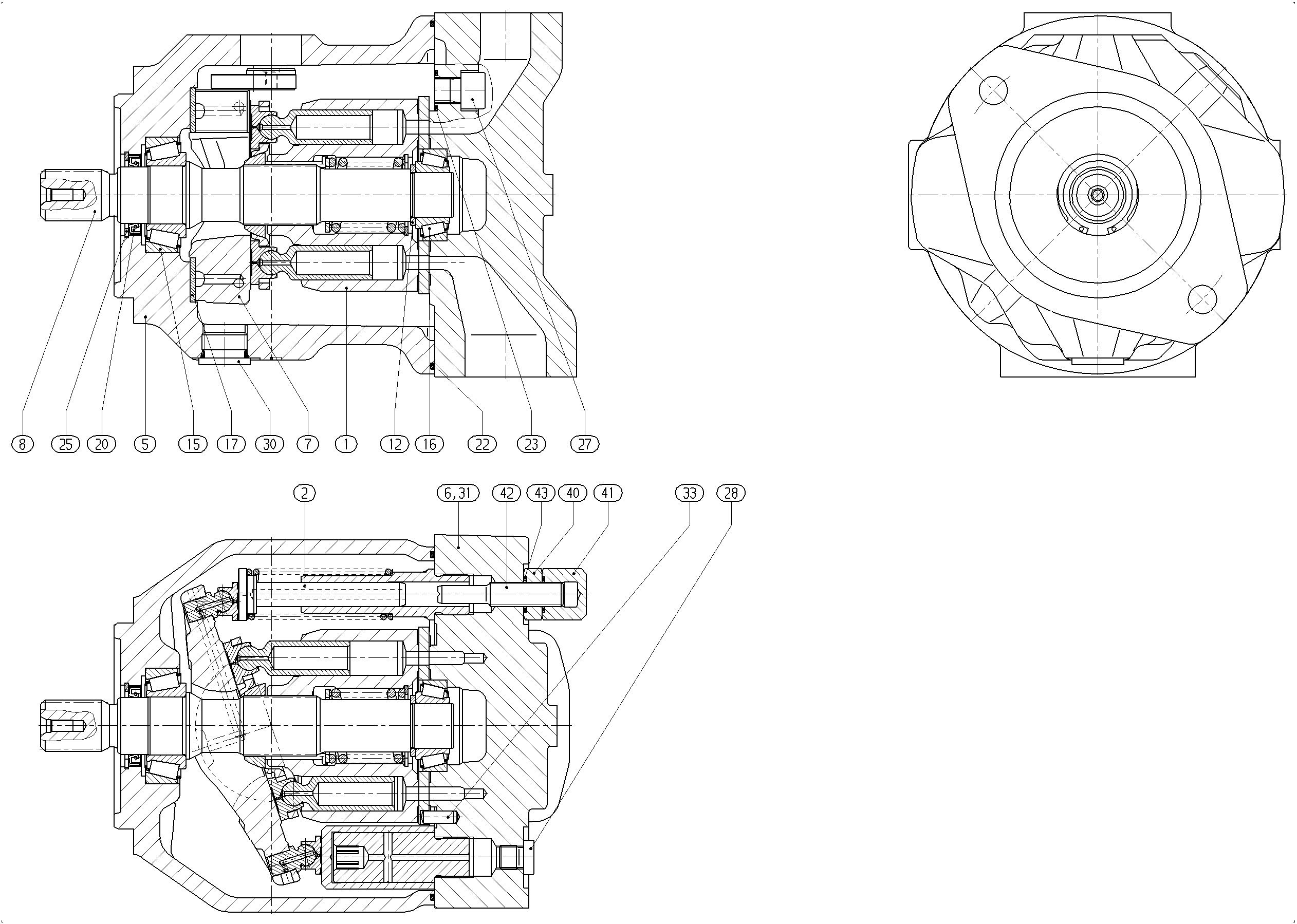 G A10V O 45 OV /31R-VSC12N00 LR -SO239 — Zeichnung