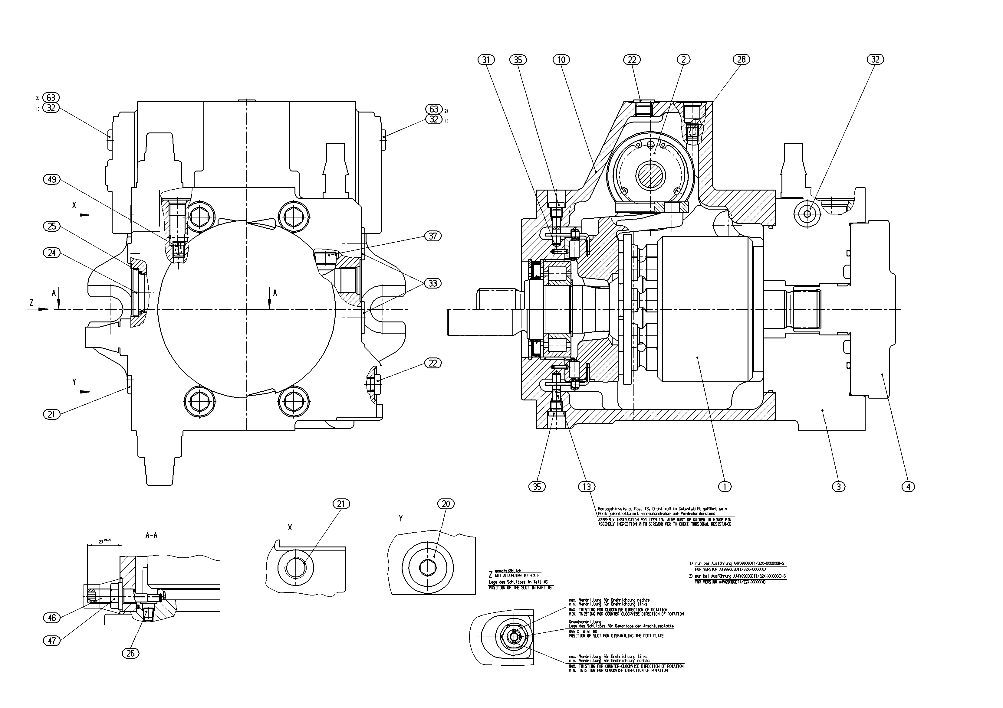 AXIAL-PISTON PUMP — Zeichnung
