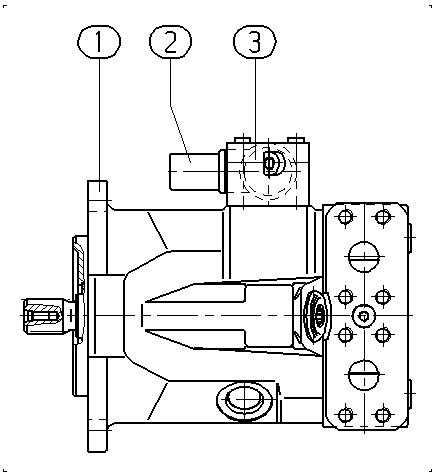 A A10V M 45 EZ2 /52W1-PUC60N000 -S1123 — Zeichnung