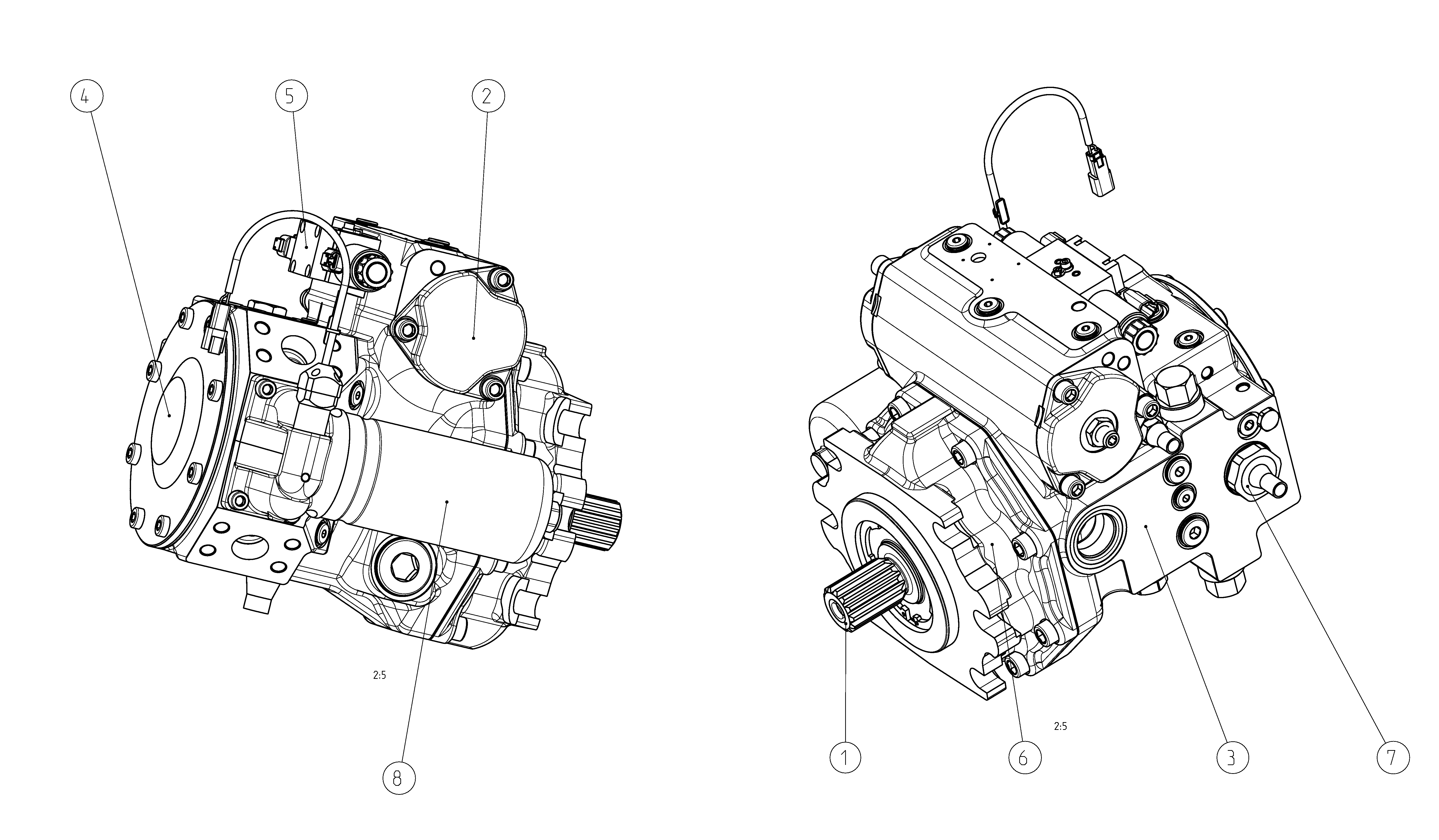 A4VG145EP2DP001/40MLND6T11F0000AB00-0 — Zeichnung