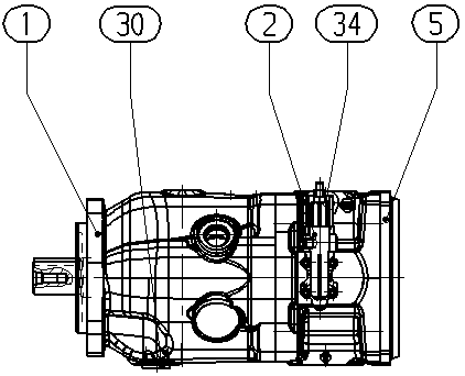 A A10V O100 DRS /32R-VKC72U68 E — Zeichnung