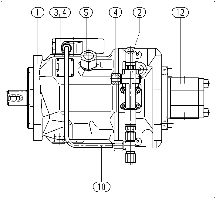 AA10VO100FHD/31R-PSC12G10 — Zeichnung