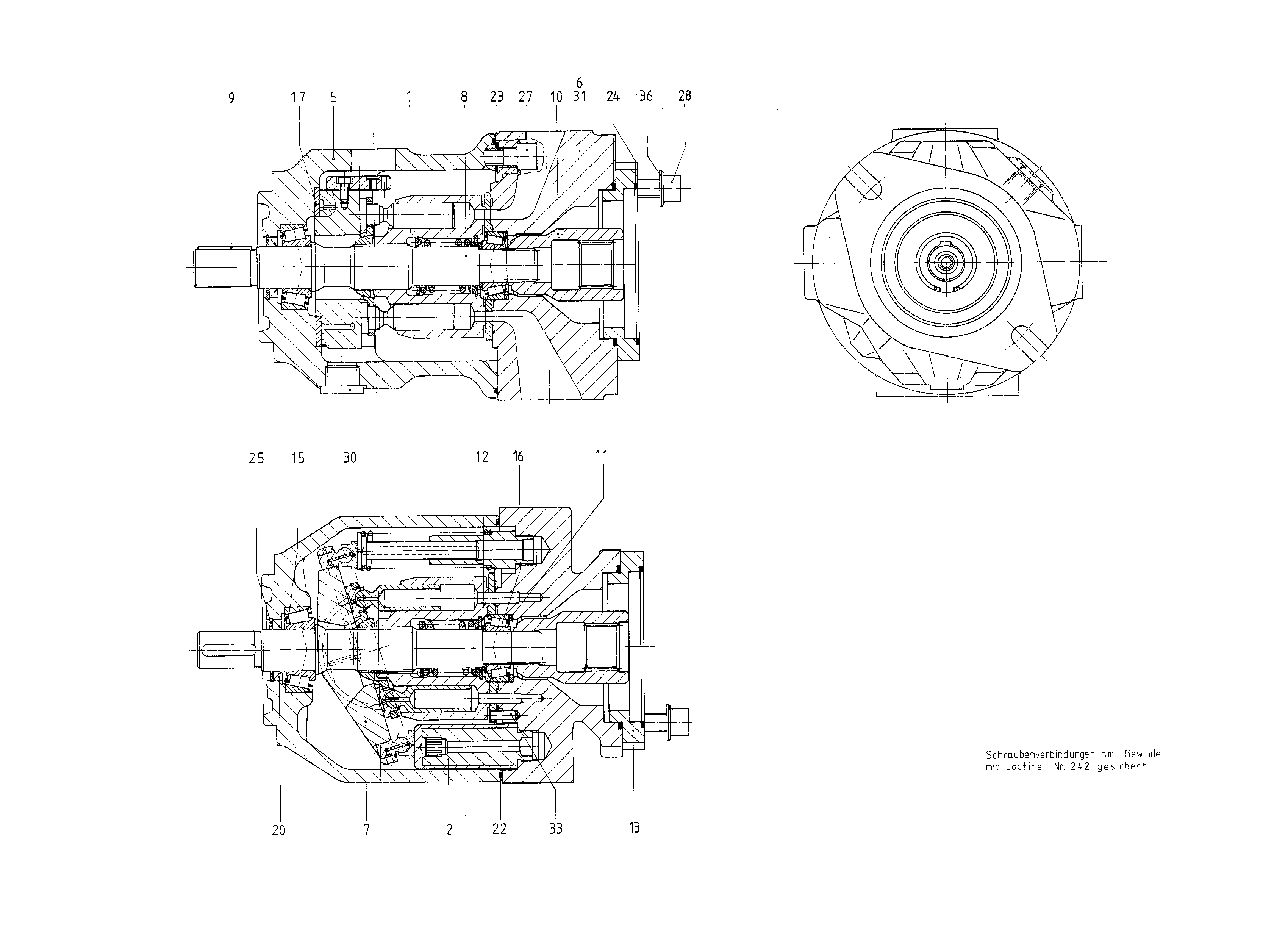 G A10VSO 45 DFE /31R-VPA12K06 LR — Zeichnung