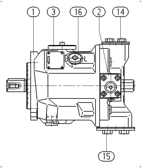 AA10VSO71DFEH/31R-PPA12N00-S3811 — Zeichnung