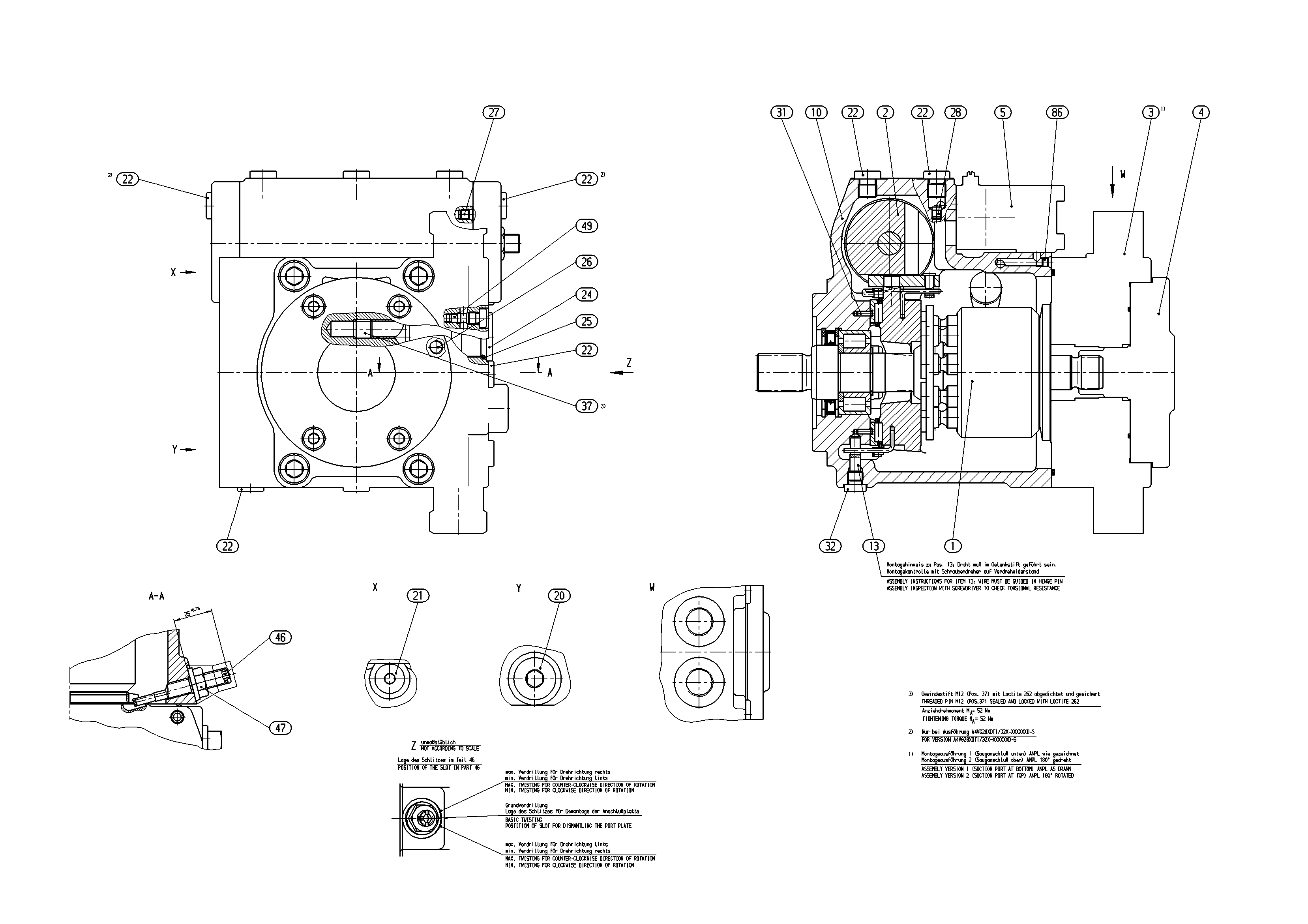 AXIAL-PISTON PUMP — Zeichnung