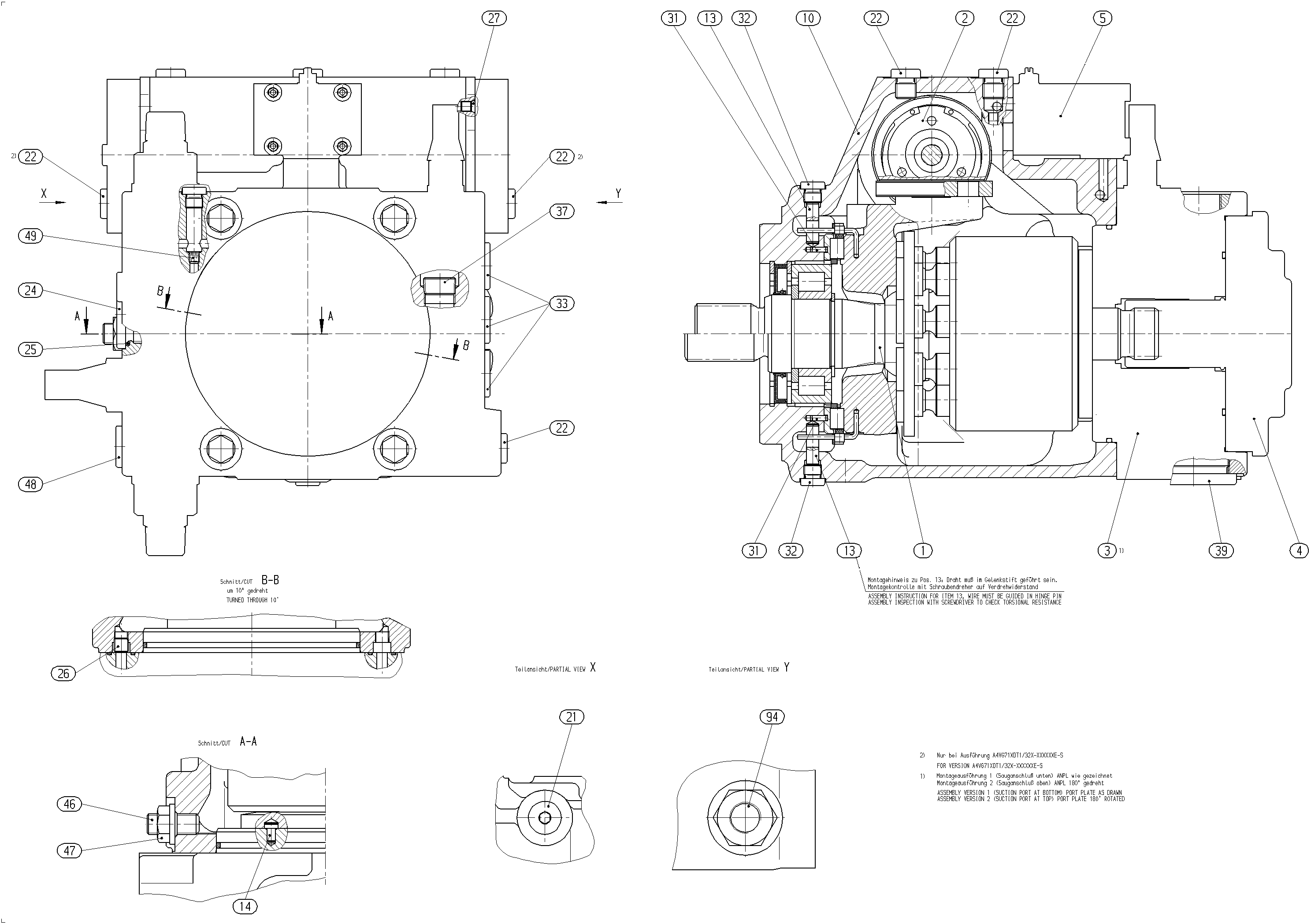 AXIAL-PISTON PUMP — Zeichnung