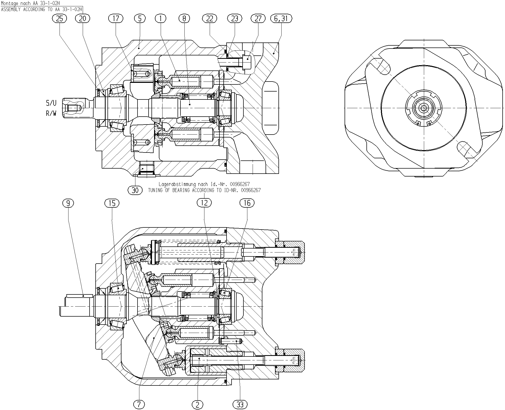 G A10VSO 18 OV /31R-VPC12N00 -S1413 — Zeichnung