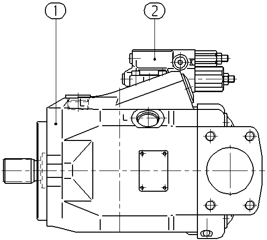 A A10V O 85 DFR /52R-VUC12N00 — Zeichnung