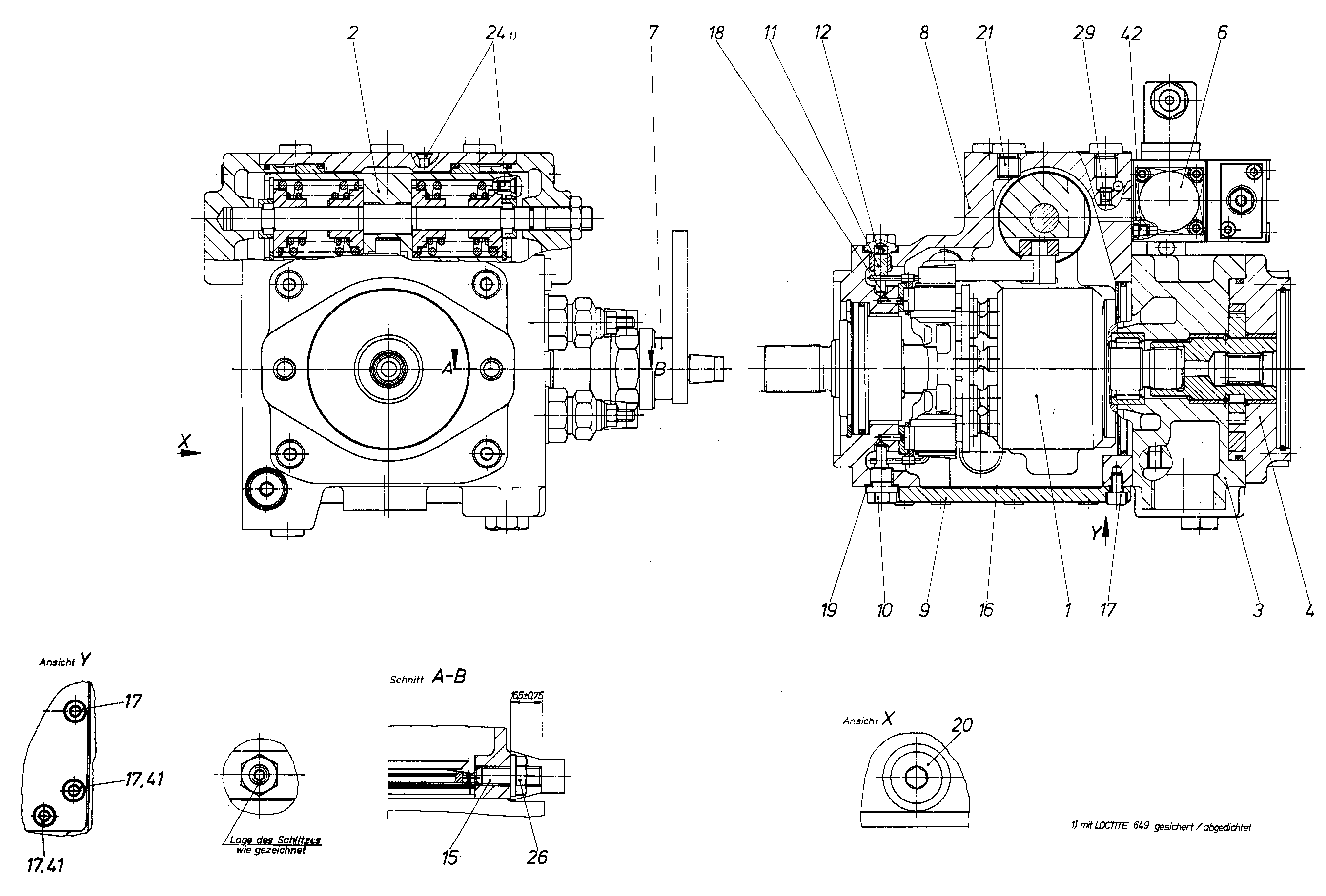 A4VG28DA15/30R-PZC10F011S — Zeichnung