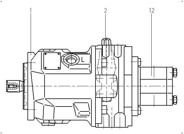 A A10V O 45 DR /31L-PSC62G60 — Zeichnung