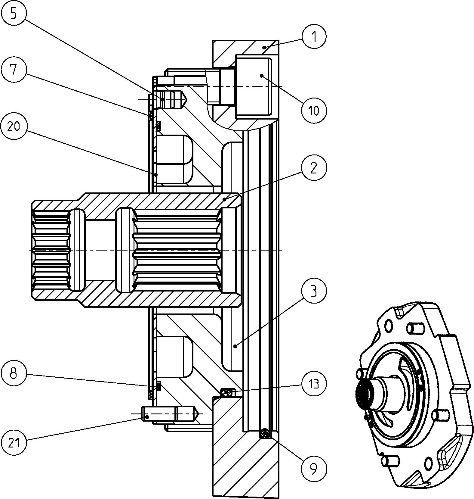 BELL HOUSING — Zeichnung