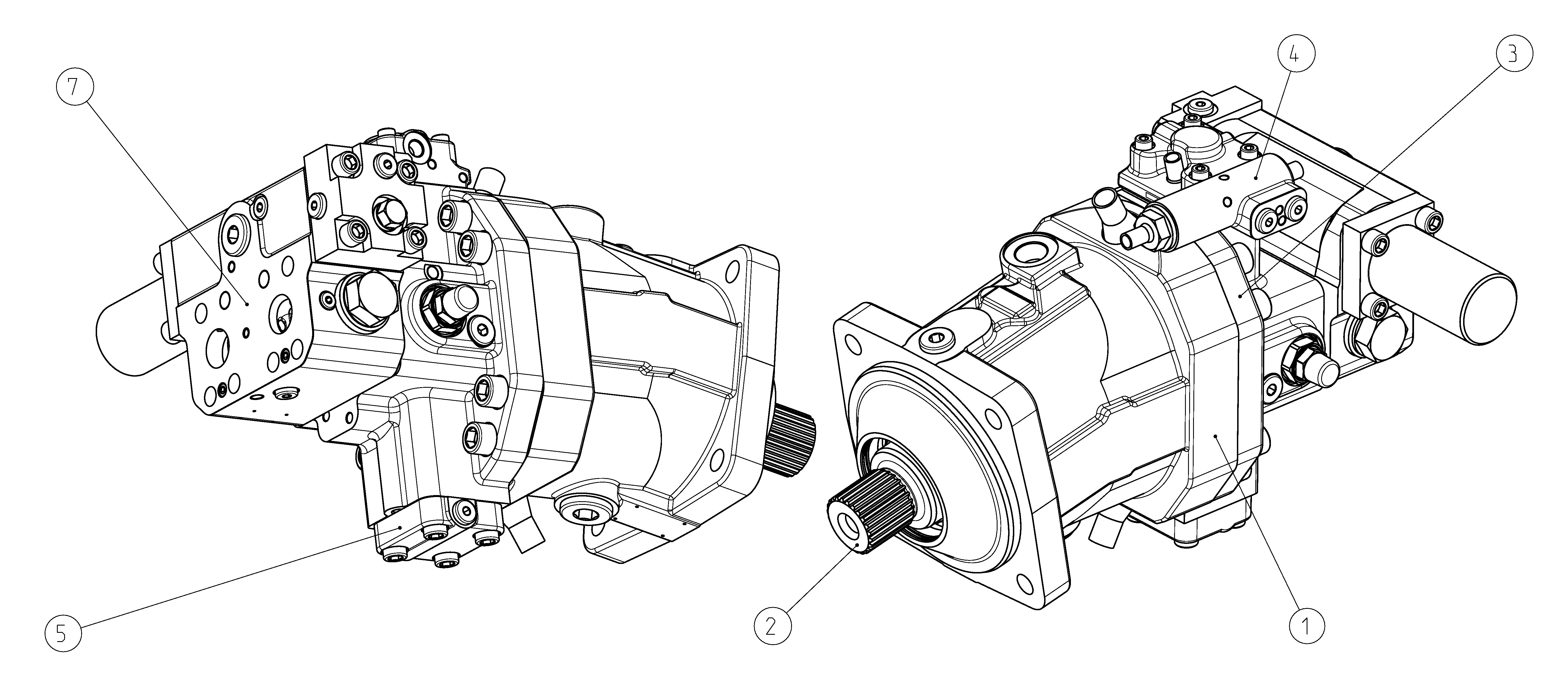 A6VM170HP5D20001G/71XWV0R4A28W0-S — Zeichnung