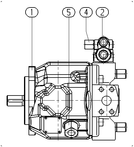A A10V O 28 DRG /31L-PPC12N00 -S1413 — Zeichnung