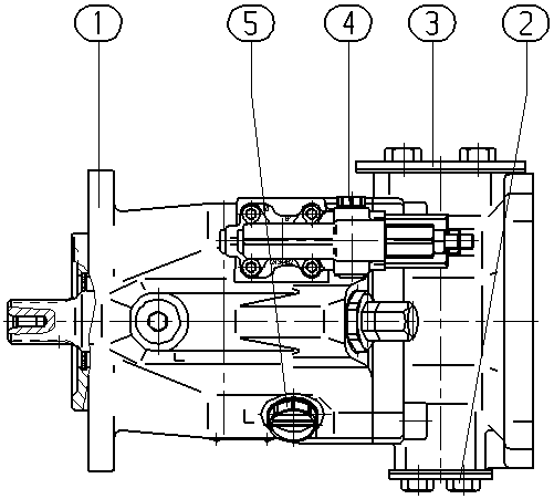 ALA10VO60DFR1/52L-VWC62K52-S2805 — Zeichnung