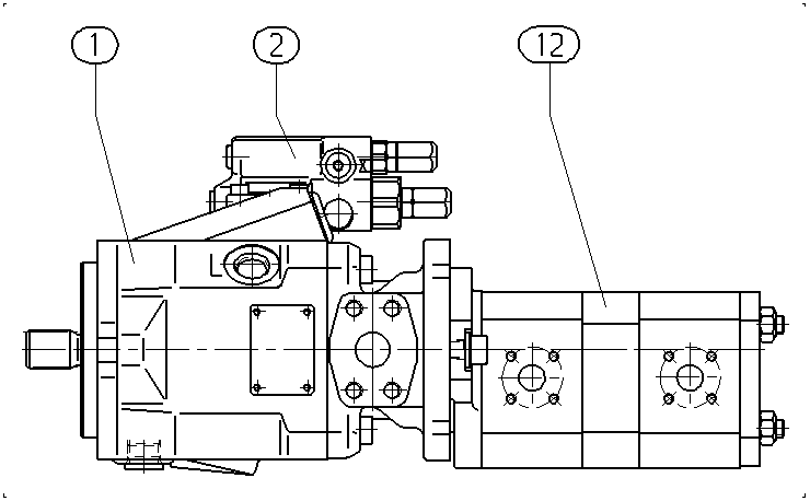 A A10V O 28 DRG /52L-PSC12G44 — Zeichnung