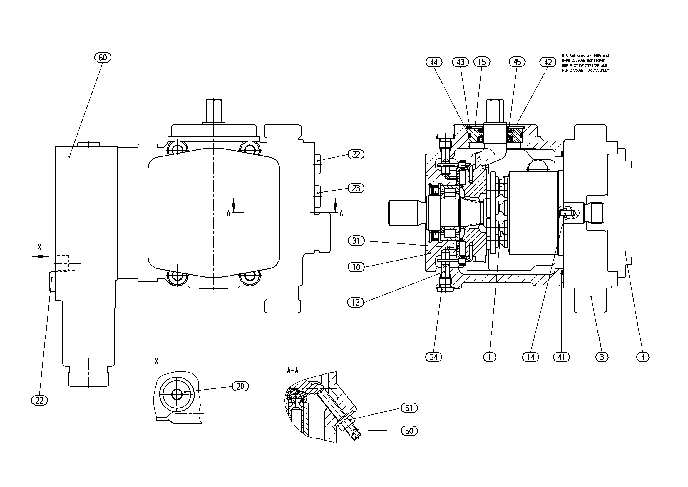 A10VG14MD1/10R-NSC16F003S-S — Zeichnung